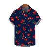 Hawaiian Shirt: Printed Short Sleeved Quick Drying Beach Casual Party Holiday Shirt 3d