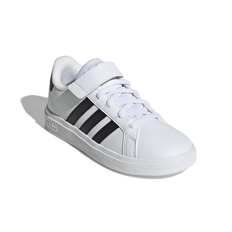 Adidas Grand Court 2.0 Little Kid White Black Kids Sneakers Cloud-White Core-Black GW6521