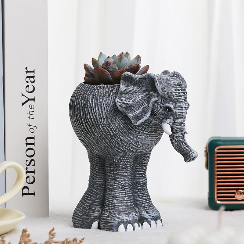 Gärtnervase Cartoon-Puppe Kreative Puppe Harzornament Outdoor-Blumentopf