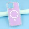 For iPhone 16 Pro Max Case Compatible with MagSafe Rhinestone Edge Glitter Back TPU + PC IMD Phone Cover
