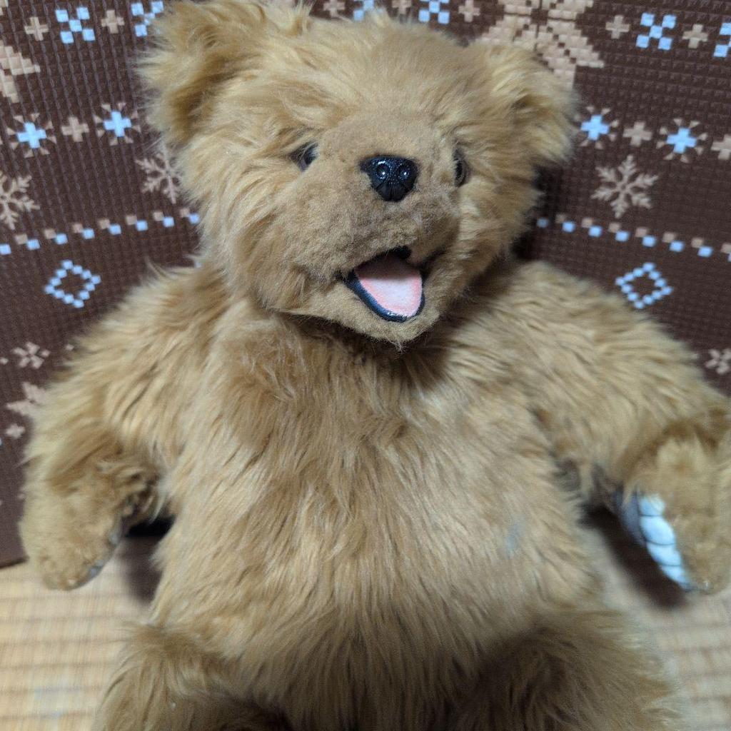 [USED] Hansa Brown Bear Plush Toy Teddy Bear