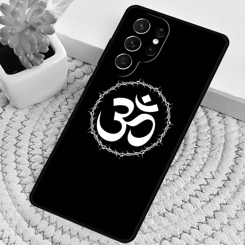 Aum Om Yoga Symbol Hindu Fitness Gym Phone Case for Samsung Galaxy note 10 pro S26 Ultra S23 S24 FE S25 S21 S22 PLUS Cover