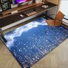 Clouds Stars Crystal Velvet Chair Mat Area Rug - Non-Slip, Floor Mat, Office Desk Chair Rugs, Bedroom Decor.Christmas Gift-1106118