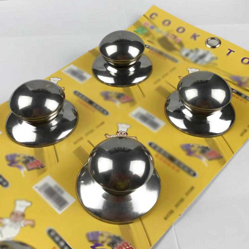 Pot Lid Handle Stainless Steel 4PCS Anti-scald Cookware Knobs