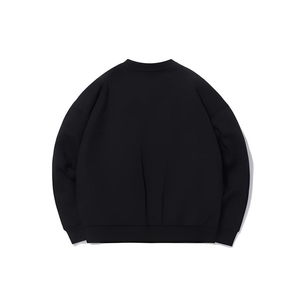 Li Ning Sweatshirts Men's New Standard Black V Neck Moderate Regular AWDQ342-3