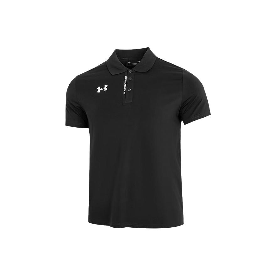 Under Armour Трикотажная спортивная рубашка-поло с логотипом, мужская, черная 22500513-001 S