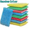 BEPAN Steel Wire Sponge Wipe Non-stick Oil Brush Double Sided Cleaning Cloth Kitchen Dishcloth Scouring Pad Rag Cleaning Tool