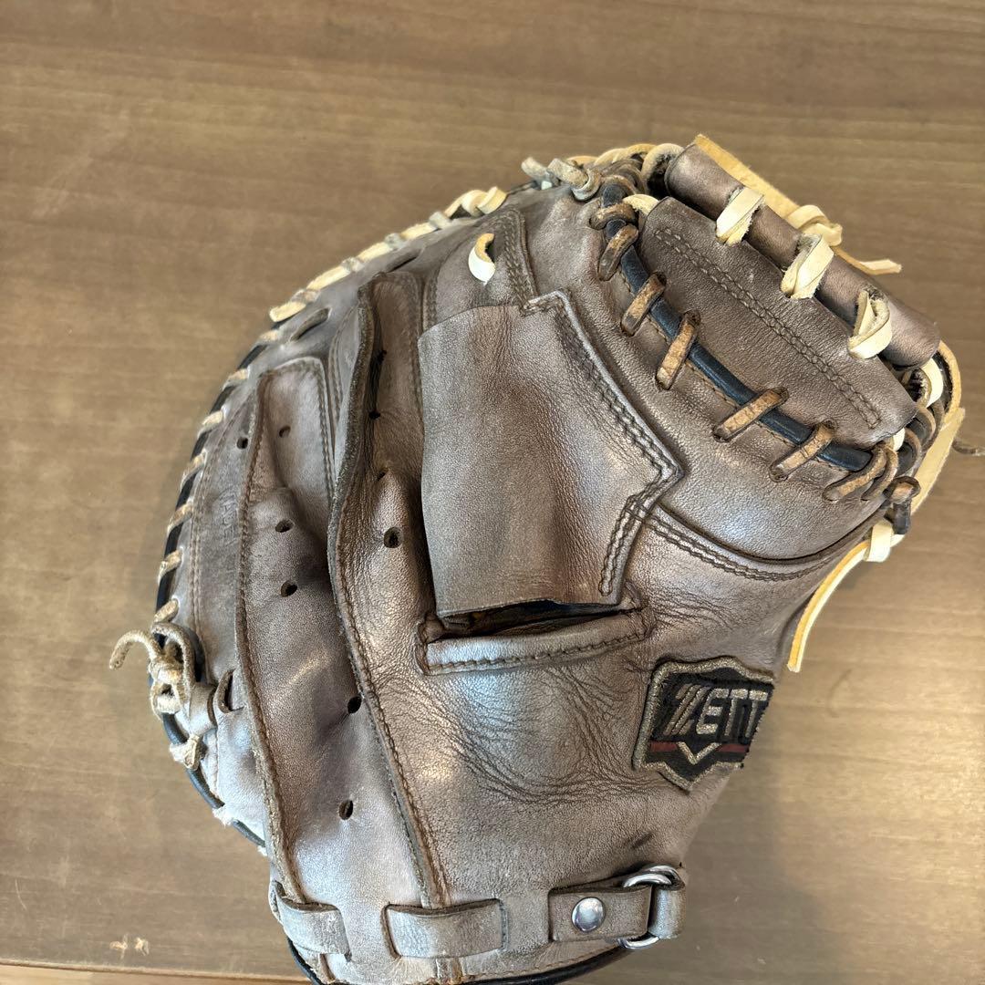 Used ZETT Prostatus Soft Catcher s Mitt Kobayashi Compact Night Black