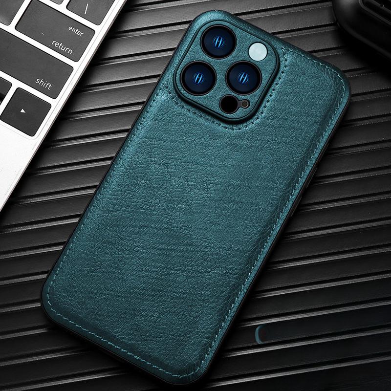 

Подходит для чехла для телефона Apple 15promax Кожаный чехол для iPhone13 Полная защита 14/11 Отсутствует этикетка 12 Кожаный чехол для бизнеса iPhone X/Xs Universal