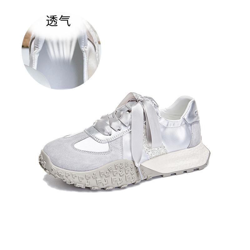 

Leather Forrest Gump shoes women s 2025 summer new platform sports training shoes casual versatile shoes children s breathable women s shoes 40 сірий колір