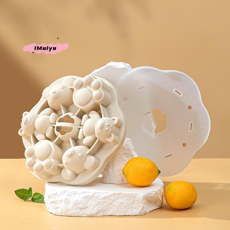 Heat-Resistant Silicone Cake Mold for Baby Complementary Foods Compatible with Steaming Boiling Air Fryer - Kitchen Accessory