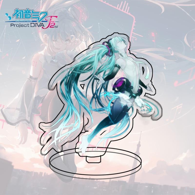 Large Standee Hatsune Miku Anime Acrylic Desktop Decor Cartoon Figure Collectible Gift For Fans