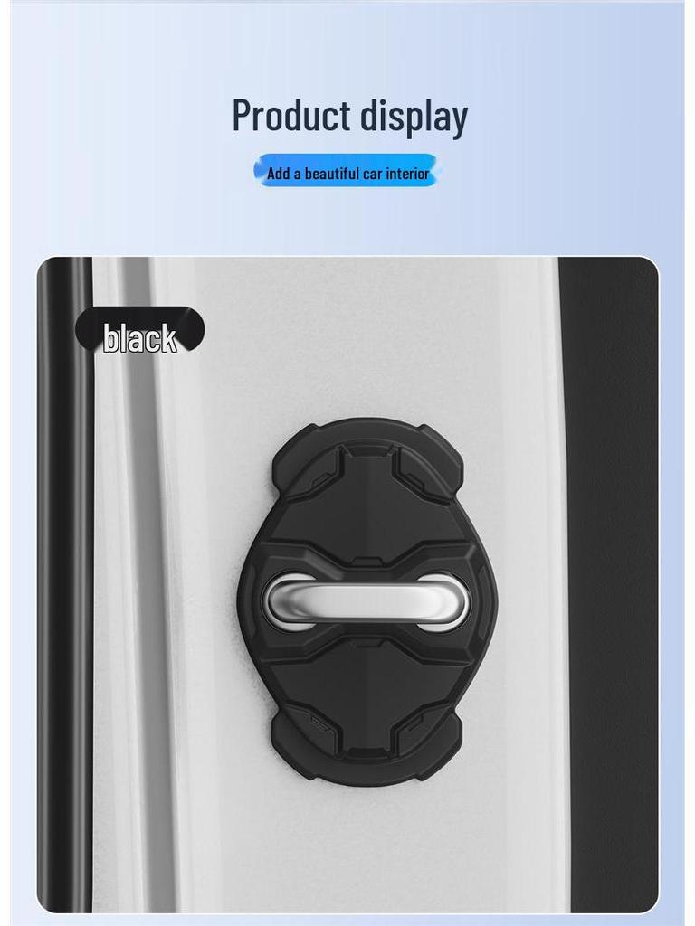 Beijing Auto Door Lock Buckle Protective Pad - Anti-collision, Thickened Interior Decoration Cover