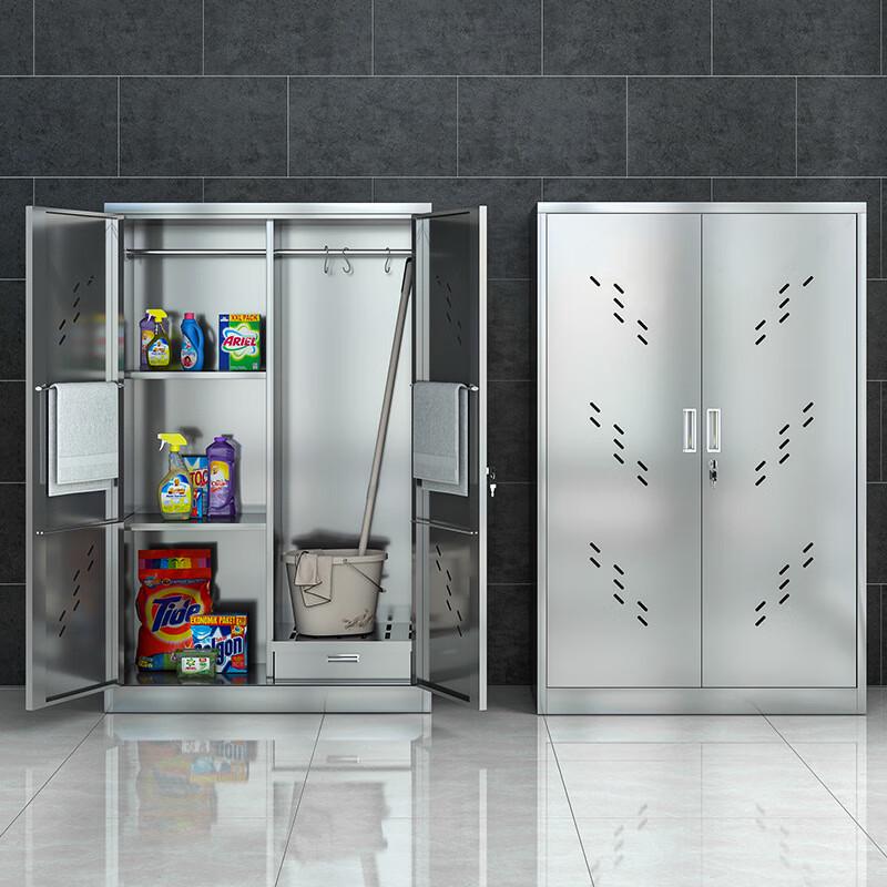 304 Stainless Steel Four-Compartment Cleaning Cabinet
