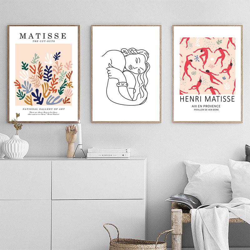 Abstract Canvas Painting Matisse Artwork Wall Art Prints Body Face Poster Modern Decorative Pictures for Living Room Home Decor