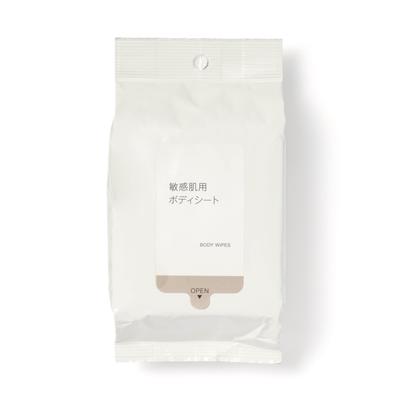 MUJI Sensitive Skin Body Wipes 20 Sheets 250×200mm