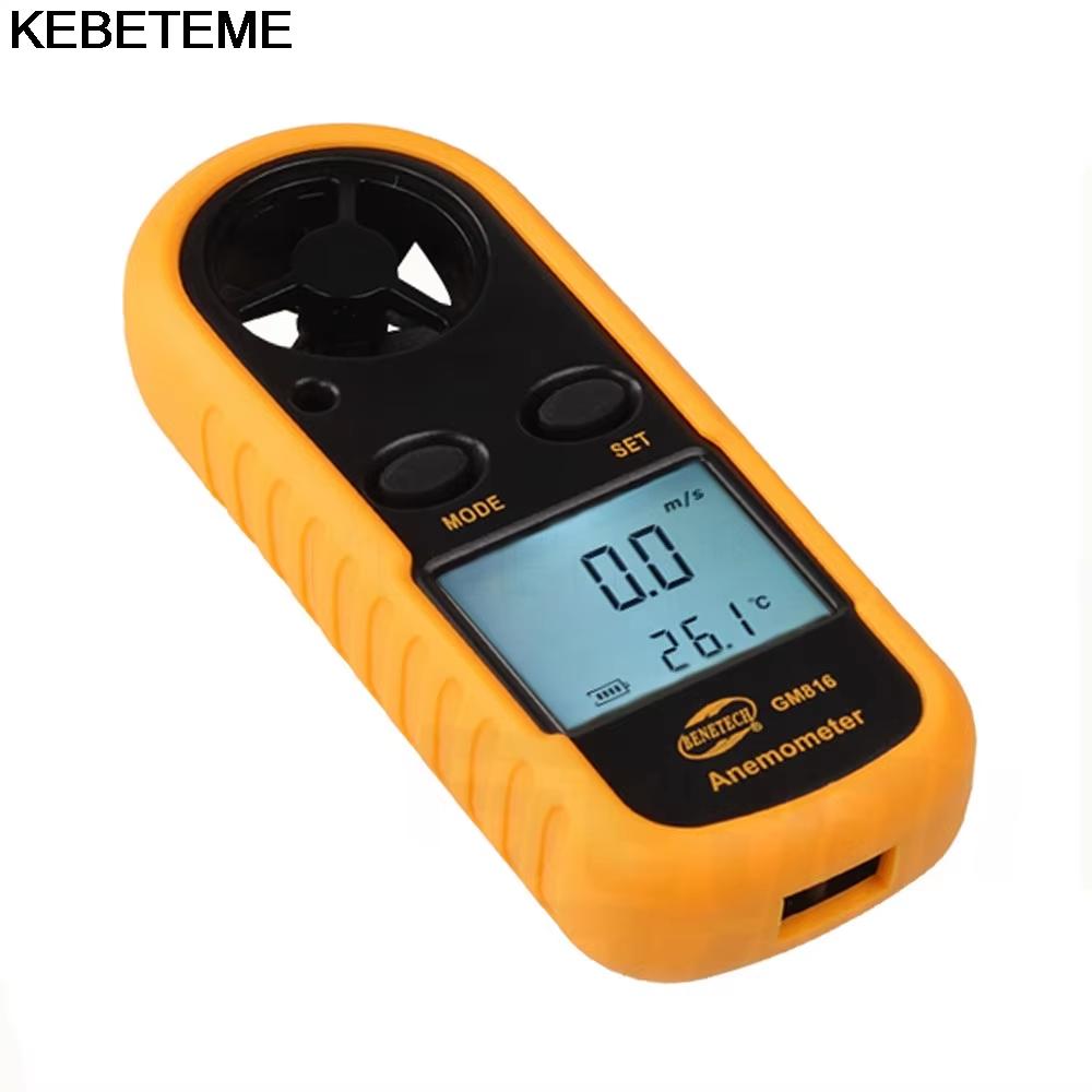Digital Anemometer Pocket Smart Anemometer Air Wind Speed Scale Accurately Measure Wind Speed & Temperature Tool Equipment