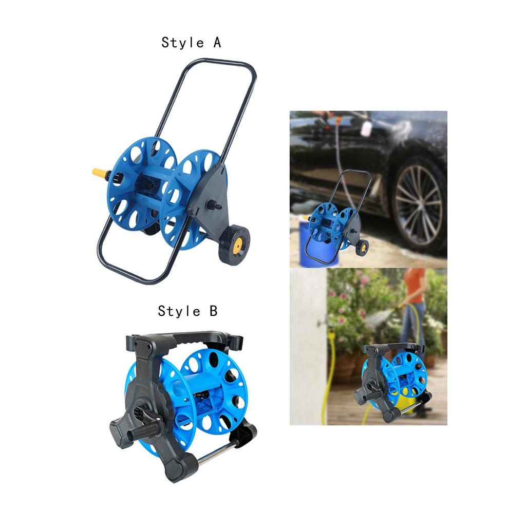 Garden Hose Reel Water Holder Storage Rack Winding Tool for Car Washing Style A