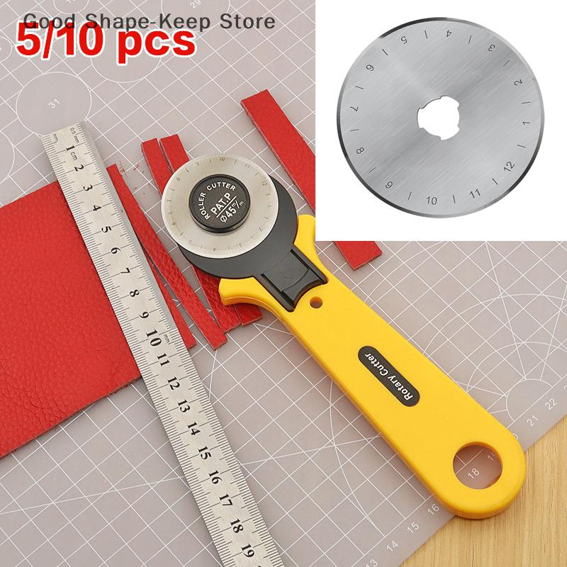 5/10Pcs 28MM Rotary Cutter Replacement Blade round Quilting Cutting Blades for Fabric Sewing And Crafting