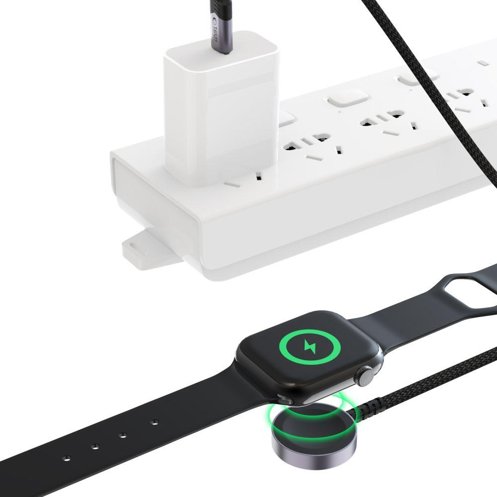 Tech-Protect Mc01 Ultraboost Magnetic Charger Type-C Cable 120Cm Apple Watch Black