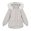 Vinter Dame Løs Cotton Coat Ny Stor Pelskrage Dame Cotton Jacket Dunjakke