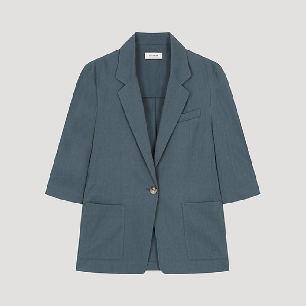 

She S miSS Overfit Льняная одинарная куртка Swwjko22540 Tg Till Green/55