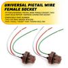 Pigtail Wire Female Socket 7443 Two Harness Brake Stop Tail Turn Signal Plug EOA