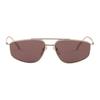 Prada Logo Design - Aviator Sunglasses Women's Rose Gold