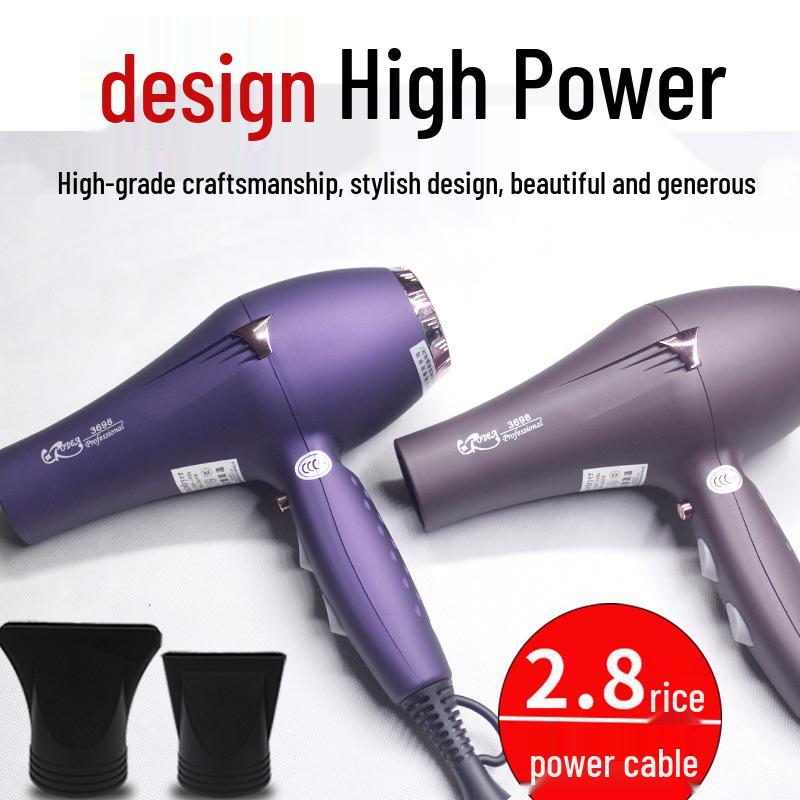 Профессиональный фен высокой мощности для салона и дома: Сильный ветер, Нежный уход White