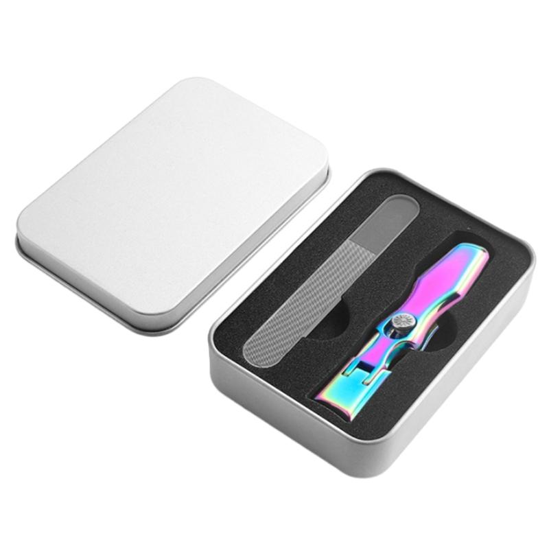 Large Opening Opening Nail Clippers Stainless Steel Nail Cutter with Nail File Toenail Cutter Nail Cutters for Elderly Adult