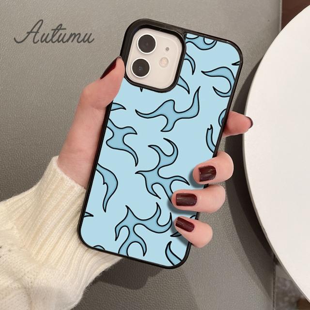 Flames Phone Case for iPhone 11 12 13 14 Pro Max mini X XR XS SE 2020 5 6S 7 8 Plus Samsung Galaxy S21 S22 Cover shell