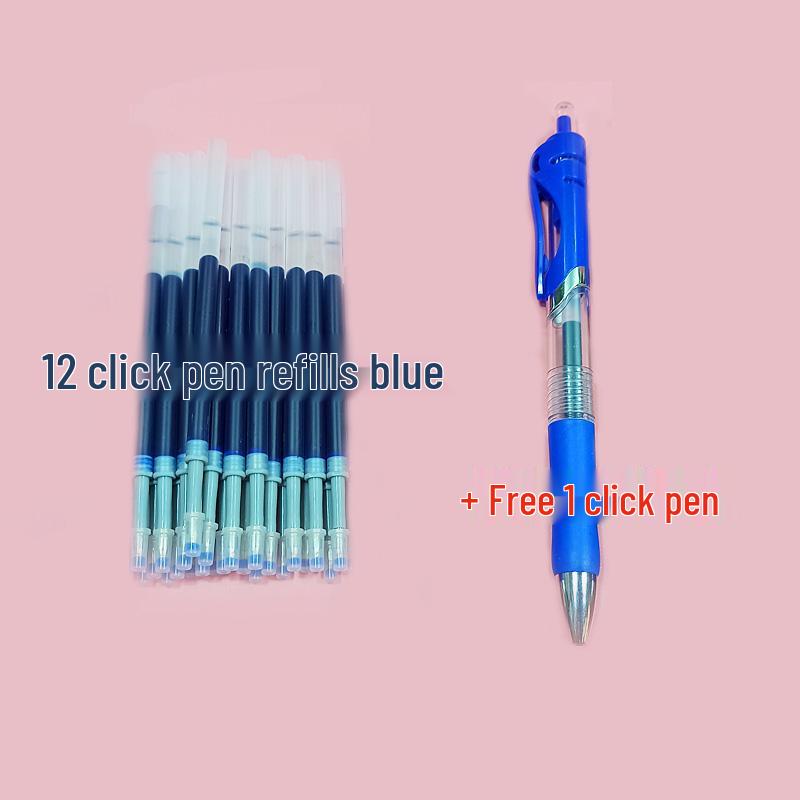 Penna Gel con Punta Sottile da 0,5 mm e Punta a Pallina - Inchiostro Blu, Rosso, Nero per Firmare & Scrivere