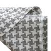 Thick Houndstooth Cotton Linen Tablecloth Simple Black White Checkered Tea Table Cover