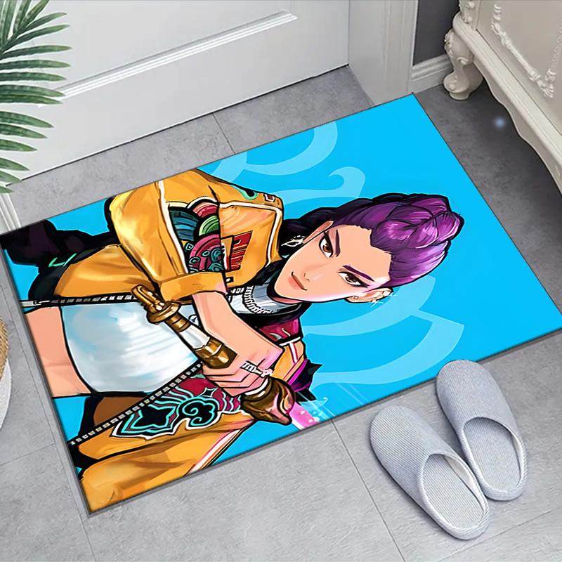 1pc KPop Demon Hunters RUMI1 Design Area Rug - Non-Slip, Soft & Cozy Floor Mat for Living Room, Bedroom, Office - Indoor/Outdoor Decorative Carpet