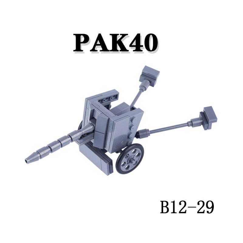 WK1 WK2 Militärwaffen Baustein Set Armee Soldaten Figuren Raketenkanonen Blockhaus PAK60 Artillerie Bausteine Kinder Kinderspielzeug Spielsets