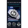 SANDA New Luminous Men's Quartz Watch Nails, Wodoodporne trendy Męskie zegarki kwarcowe