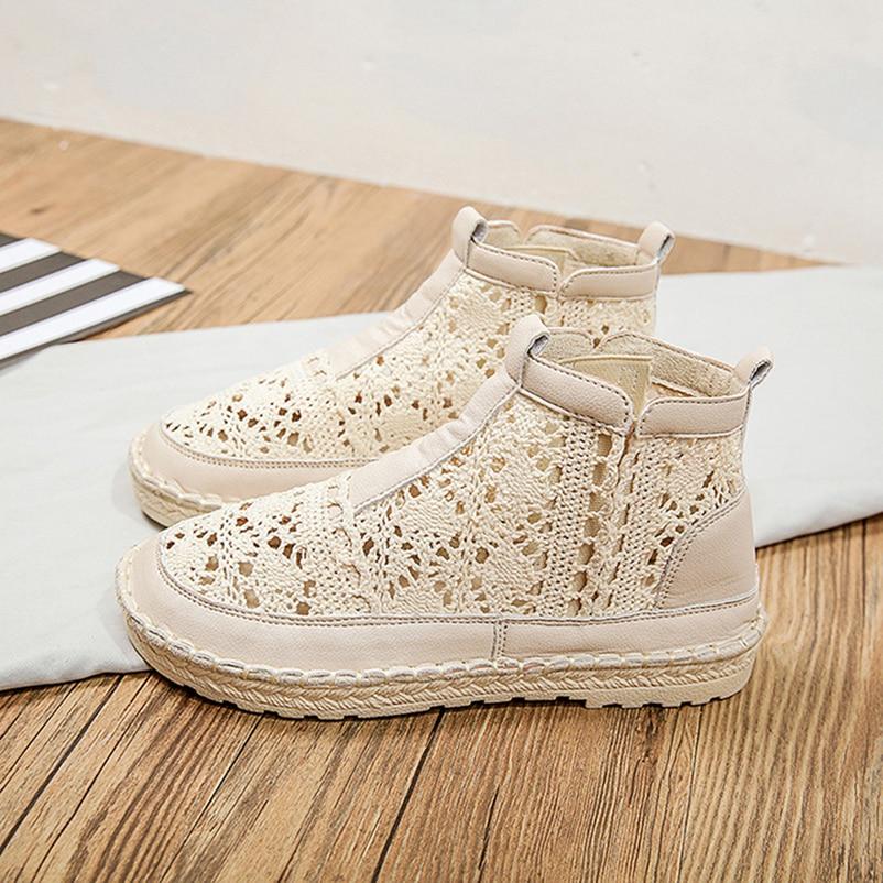 Order A Size Up,Exquisite Summer Korean Version of Harajuku Style Student Wild Flat Casual Women's Shoes Mesh Breathable Lazy Single Shoes