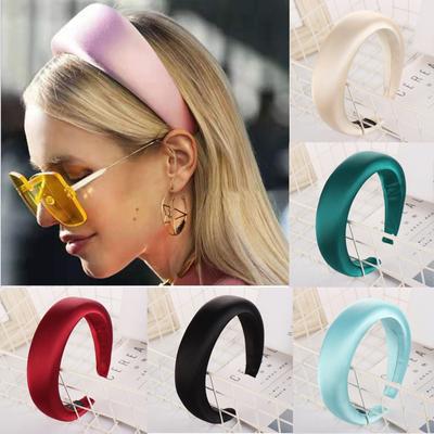 Fashion Sponge Hairband Women Hair Head Hoop Satin Sweet Girls Hair Headband