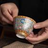 Master Zheng Wenqiang Filigree Silver Ceramic Enlightenment Tea Cup
