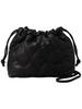 Cohen Lederähnliche gesteppte Kordelzug-Schultertasche 76816000006 0900 SCHWARZ(09) KOSTENLOS