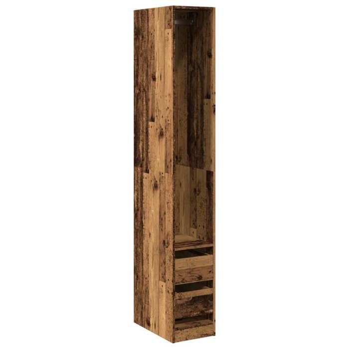 VidaXL Garde-robe vieux bois 30x50x200 cm bois d'ingénierie 3307745