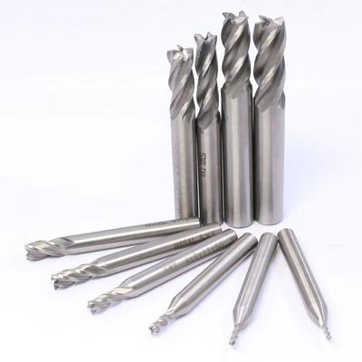 7/10Pcs High-Speed Steel End Mill Set Straight Shank CNC Milling Tools  Metal Processing