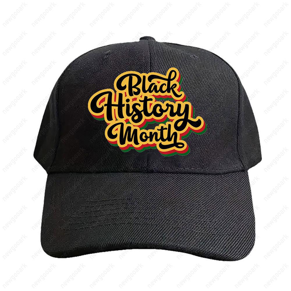 Black History Month BHM Cap Adult Graphic Baseball Cap Adjustable Streetwear Women Unisex Fashion Baseball Caps Peaked Hat