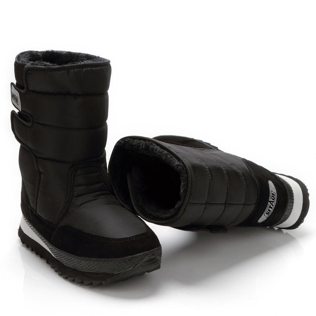 Men's Snow Boots Platform Mid-Calf Lined Waterproof Snow Boots Warm