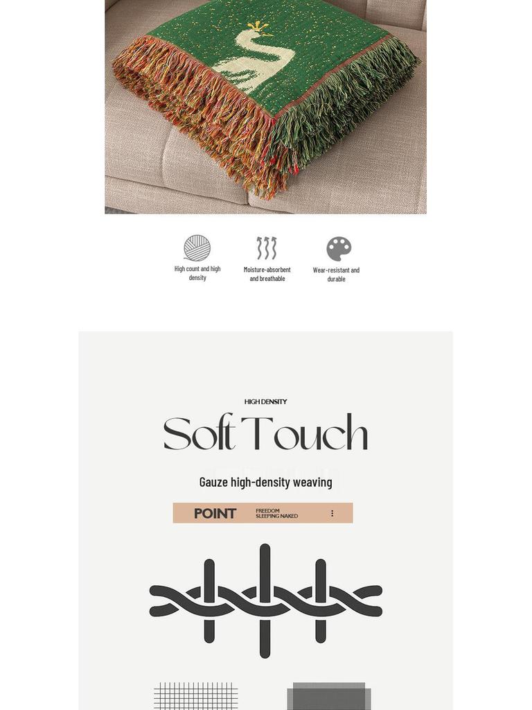 Pure Cotton Extra Large Thick Gauze Blanket - Summer Nap Cover & Sofa Towel