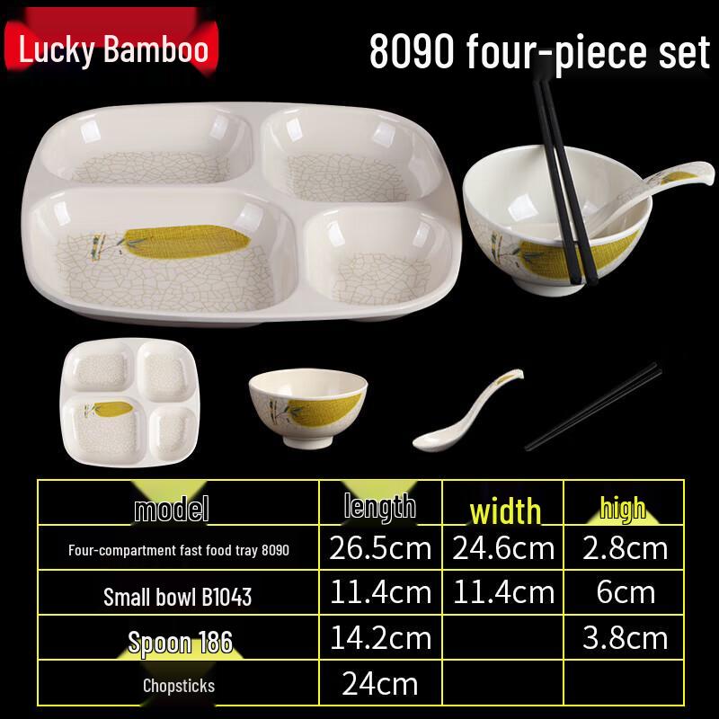 

Овальная разделенная тарелка-миска из меламина