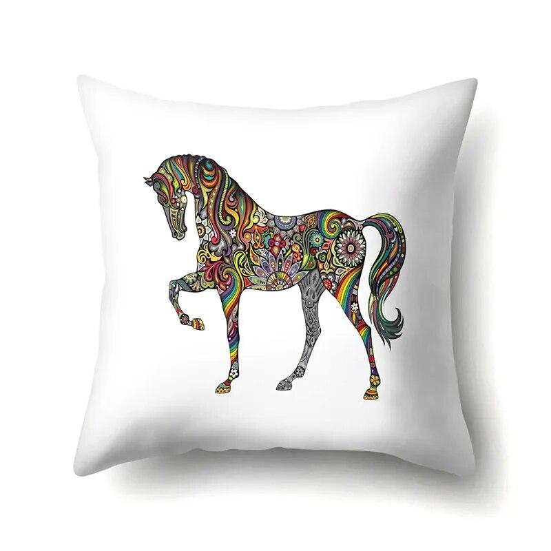 

Наволочка с геометрическим рисунком, мультяшный узор, подушка для поясницы, диванная подушка 45x45cm