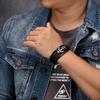 Leather Bracelet Stainless Steel Leather Braided Bracelet Ship Anchor Multi Layer Men's Leather Jewelry Bracelet