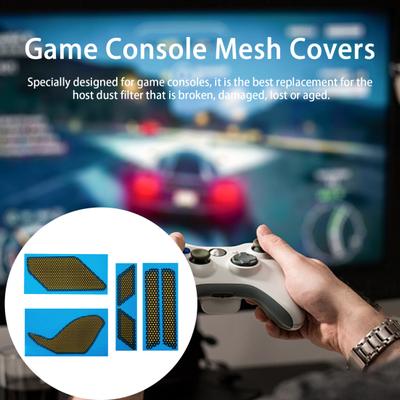 6Pcs Game Console Dustproof Mesh Covers Self-Adhesive Strong Stickiness Easy To Install Dust Proof Filter Covers for ROG Ally