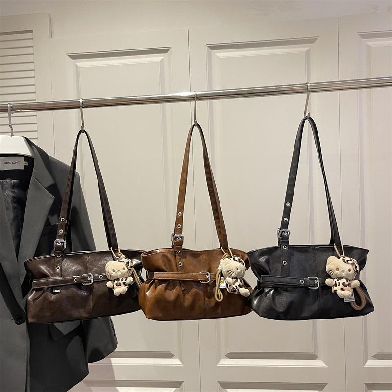 Commuter simple bag fashion bag women's spring new armpit bag texture shoulder bag women's bag new